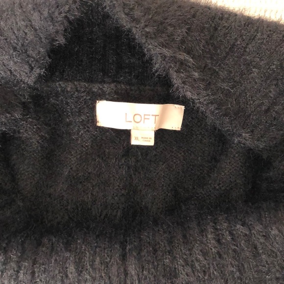 Loft off the shoulder black tunic sweater - Picture 6 of 6